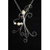 Collier en wire wrapping «ange au coeur»