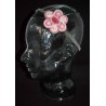 Serre tête métal à la fleurs en soutache