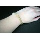 Bracelet chaine maille en anneaux de 3 couleurs pour homme ou femme
